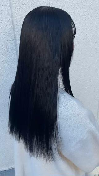 ロング カラー カツキ/GARTE 代官山のヘアスタイル