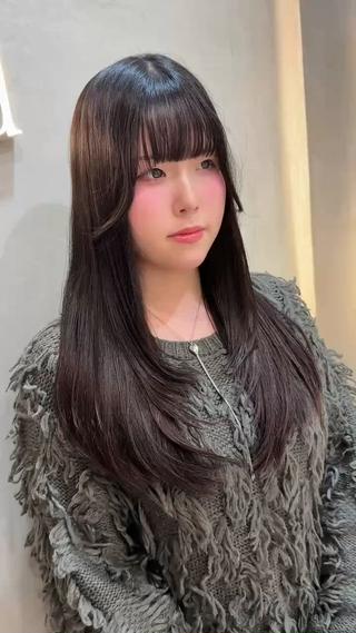 レイヤーで毛先に動きを出します！
#札幌#レイヤー#ロング#韓国風 