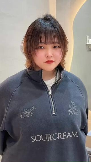 ショート レイヤー/ハッシュ/ ボブ/縮毛/内藤康太のヘアスタイル