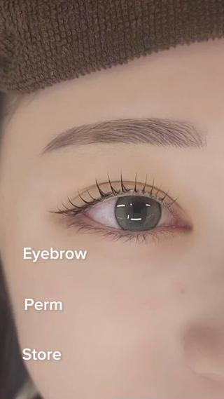 まつ毛パーマ+美眉スタイリングのセットメニューです 