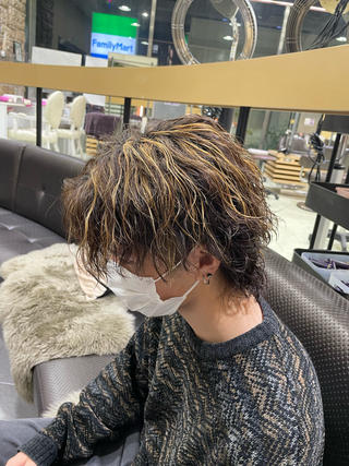 カラー パーマ メンズ メンズ特化/ メンズパーマ/ゲンのヘアスタイル