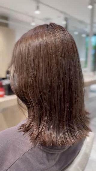 ミディアム カラー Ren 🤍のヘアスタイル