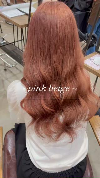 ロング 赤味消しくすみカラー 💕髪質改善/梅田のヘアスタイル