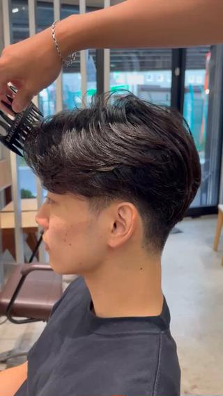 ショート パーマ メンズ 【メンズ縮毛矯正】 FILMS  軍司のヘアスタイル