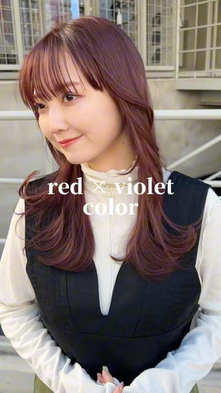 セミロング カラー 大久保 佳那のヘアスタイル