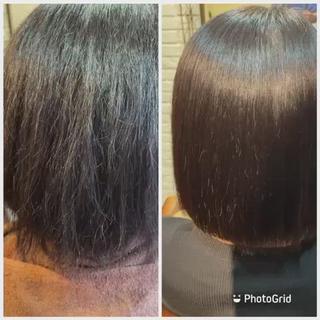 高難易度縮毛矯正ですどんな強いくせ毛もサラサラ 