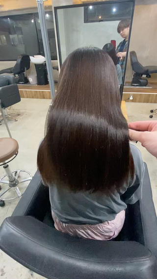 縮毛矯正です乾かしたのみです！ 