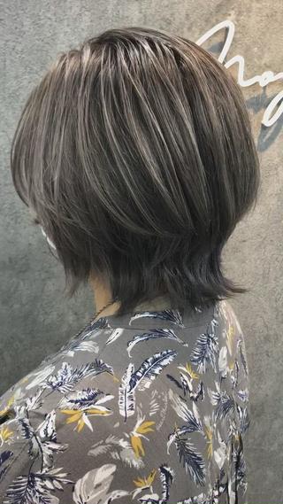 ウルフボブ×グレージュカラー!!