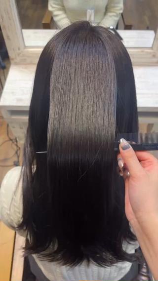 ロング カラー 💗髪質改善💗艶髪 韓国ヘア💗こころのヘアスタイル