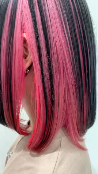 2色追加　塩基性カラー使用　ロング料金 