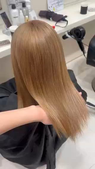 セミロング カラー 透明感ベージュ 🎀Anju/渋谷のヘアスタイル