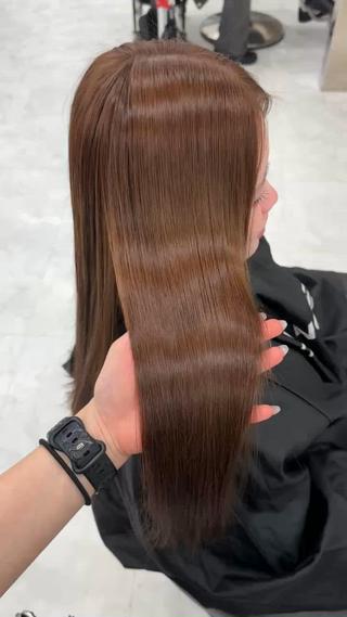 カラー 透ける透明感カラー 🎀anju/渋谷のヘアスタイル