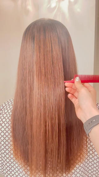 ミディアム ヒナ/酸性ストレート ・艶カラー🌿のヘアスタイル