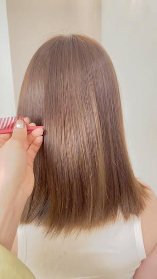 ミディアム ヒナ/酸性ストレート ・艶カラー🌿のヘアスタイル