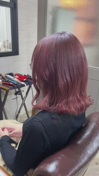 ブリーチ1回ほどでピンクカラーにしませんか?
ぜひご相談ください♪