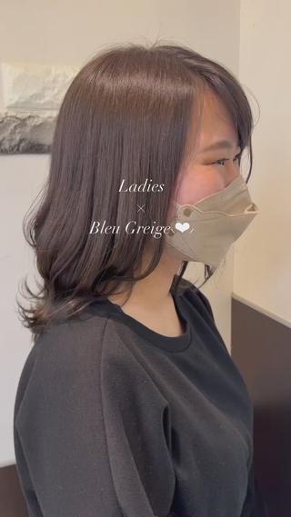 セミロング 大人デザイン 🍃MORIKA🍃のヘアスタイル
