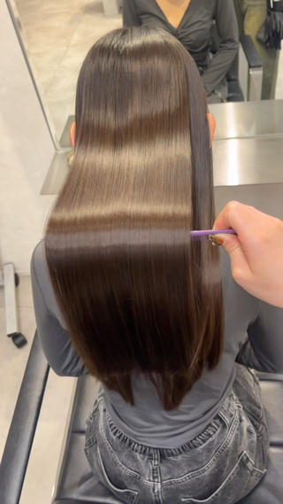 ロング hao 髪質改善/トリートメント/レイヤーカット【ハオ】所属・ハイトーンモデル募集 / Ayaka🎀のヘアスタイル