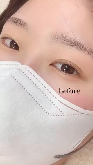 短いまつ毛もしっかりパーマかけます 