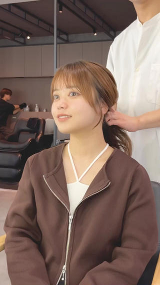 セミロング カラー i.Ehime所属・VIEW EHIME 齋藤  あつきのヘアスタイル
