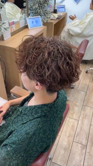 パーマ メンズ 💫カットパーマ💫 伊原虎太郎のヘアスタイル