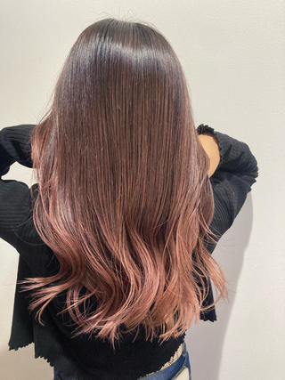 #大人ピンク#大人可愛い#エアタッチバレイヤージュ 