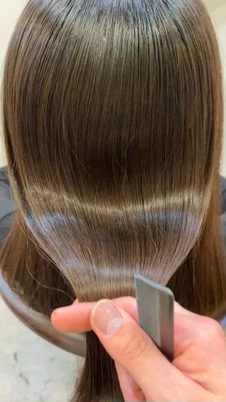 ロング カラー 髪質改善/ストレート /オリーブ/堀内浩和のヘアスタイル