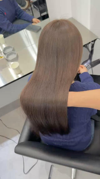ショコラベージュ×酸性縮毛矯正 
