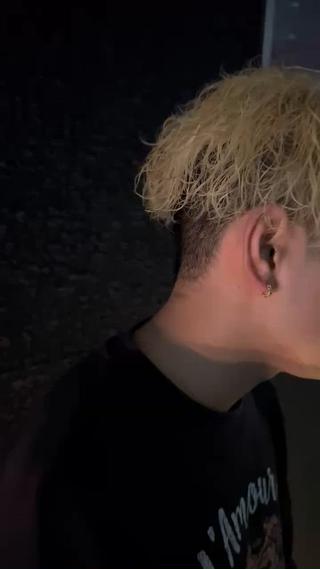 ミディアム カラー パーマ メンズ メンズ カラー特化/ カラー特化/池田海斗のヘアスタイル