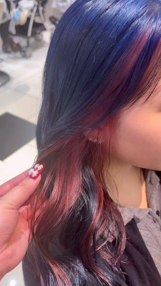 ミディアム カラー 💞暖色カラー 💞risaのヘアスタイル