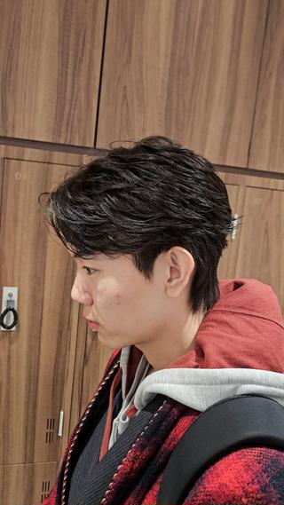 メンズ ショート パーマ パーマ/縮毛矯正/ 韓国ヘア/副店長和田のヘアスタイル