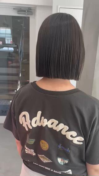 ミディアム カラー DECORA SORAN【本川越】所属・韓国/顔周り/ボブ/ ショート/大川陽太のヘアスタイル