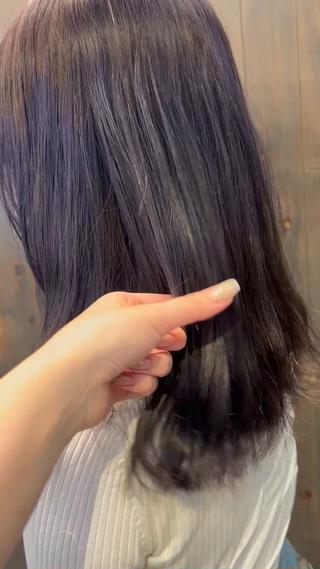 ミディアム カラー Agu hair kahala 大分駅前店所属・工藤 希のヘアスタイル