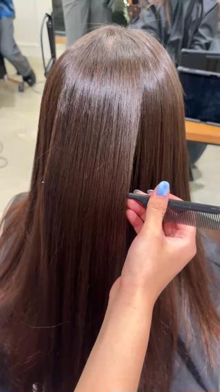 ミディアム パーマ VIEW YOKOHAMA所属・透明感カラー ／kana‎🤍のヘアスタイル