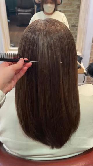 縮毛矯正ストレート
 