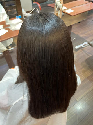 ダメージレス縮毛矯正でサラツヤ️