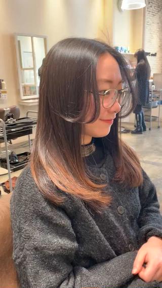 セミロング naoc area2 chie＊奈良生駒市のヘアスタイル