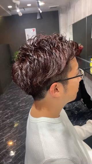 カラー メンズ NINE+/代表 ブリーチ特化型サロンのヘアスタイル