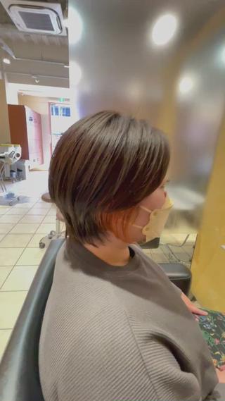 ショート カラー NINE+/代表 ブリーチ特化型サロンのヘアスタイル