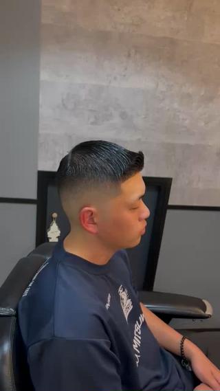 ショート パーマ メンズ 葛西/barber/ 相山琉磨のヘアスタイル