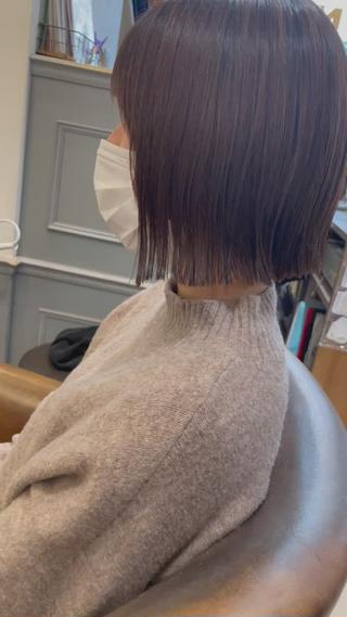 #切りっぱなしボブ#外ハネボブ#顎ラインボブ 
