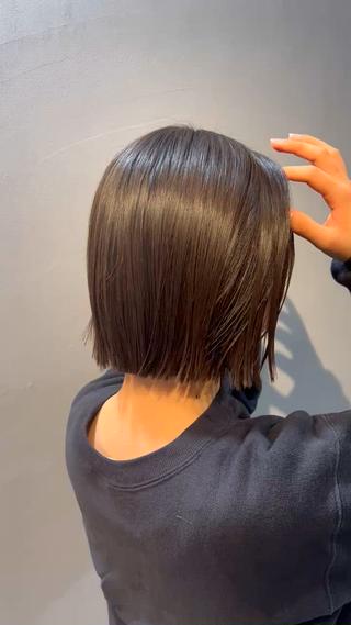 ぷつっとしたラインが可愛い
切りっぱなしボブ

#ボブ
#切りっぱなしボブ 