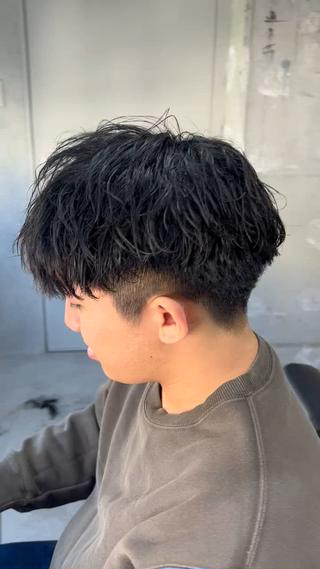 ショート パーマ メンズ メンズパーマ✨️村越 雄斗のヘアスタイル