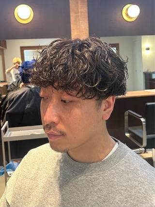 ショート パーマ メンズ メンズパーマ✨️村越 雄斗のヘアスタイル