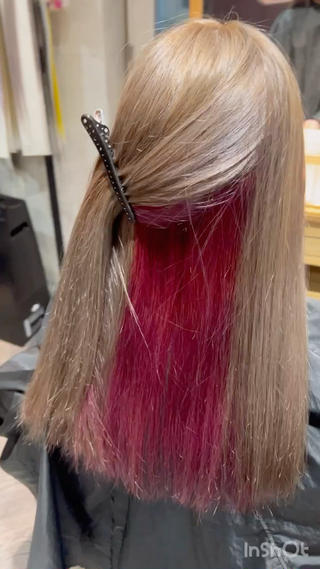 グレージュ×ピンク

ロングリタッチ！
2ヶ月おきにリタッチすることをおすすめします
 