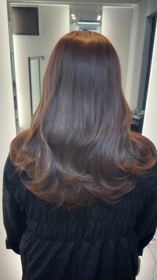 セミロング カラー 💎ReFaで作る 髪質改善💎のヘアスタイル