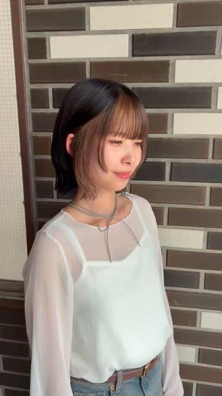 カラー 谷口 萌瑛のヘアスタイル