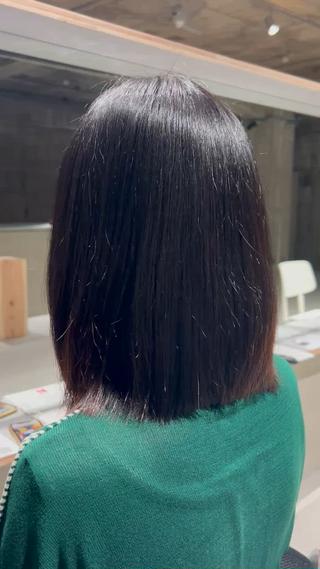 ミディアム 谷口 萌瑛のヘアスタイル