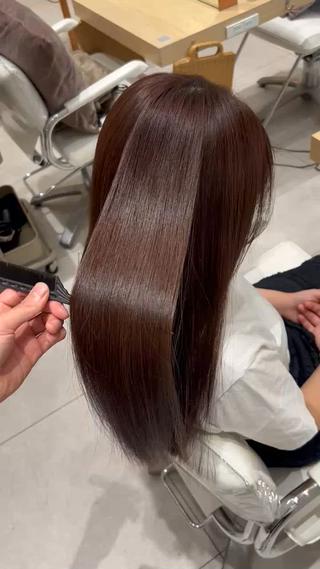 ロング 美髪矯正 蓮のヘアスタイル