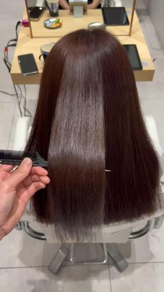 ロング 美髪矯正 蓮のヘアスタイル