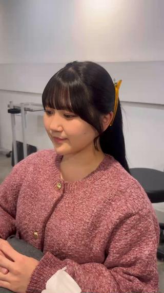 セミロング 顔周りcut・ご相談 ＝新宿しずく🇰🇷のヘアスタイル